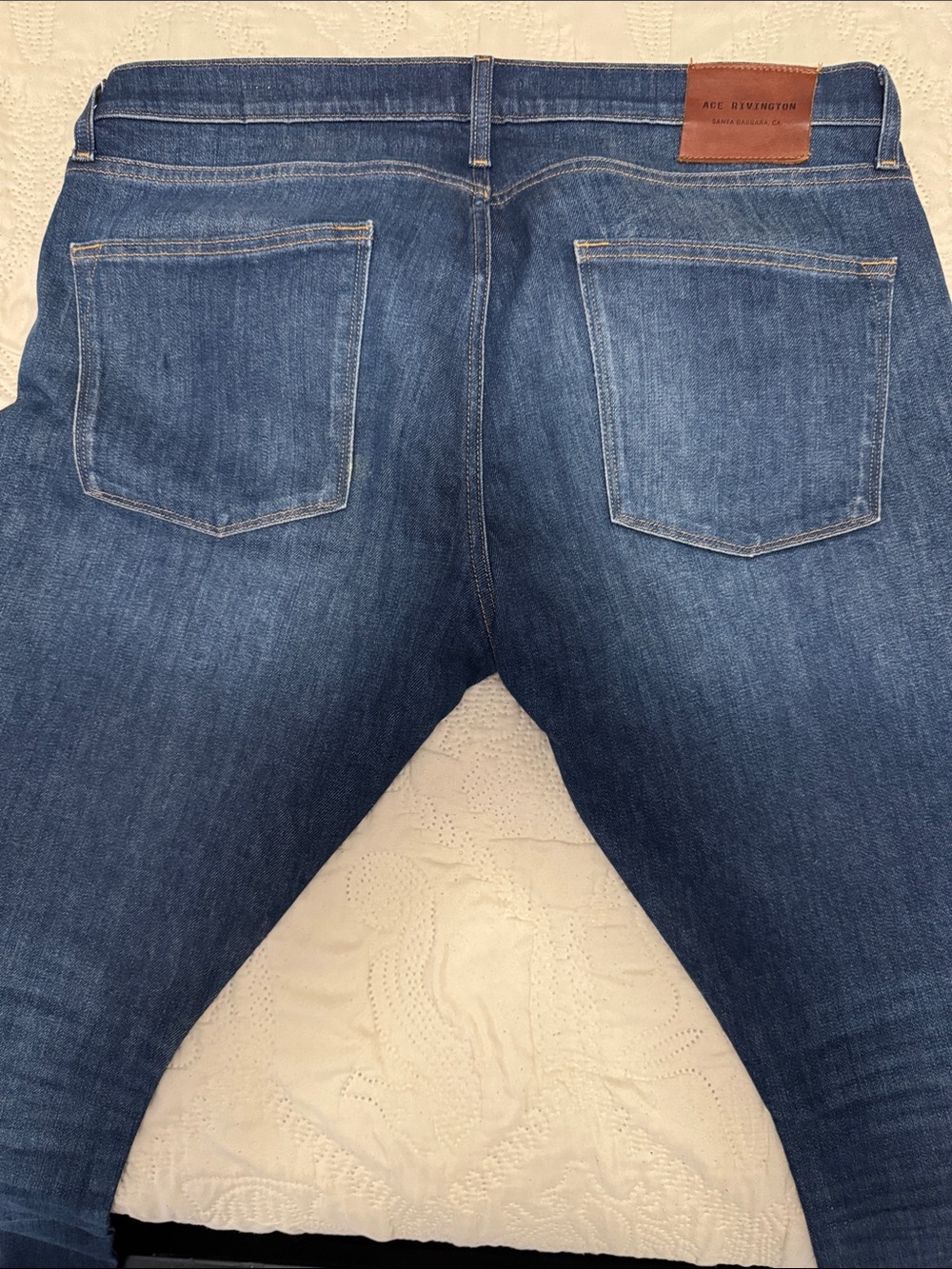 Ace Rivington Slim Taper Men's Jeans in Dirty Wash - Picture 8 of 10